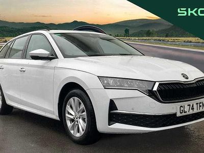 White Used 2024 Skoda Octavia SE Technology Estate | £20,495 (Fair price)