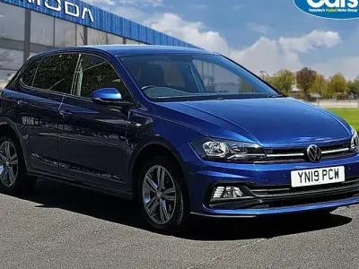 Used VW Polo R-line 116 HP (85 kW) 2019 Blue Hatchback