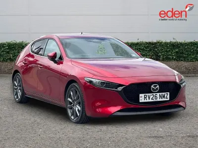 Used Mazda 3 Exclusive-Line 186 HP (136 kW) 2026 Red Hatchback