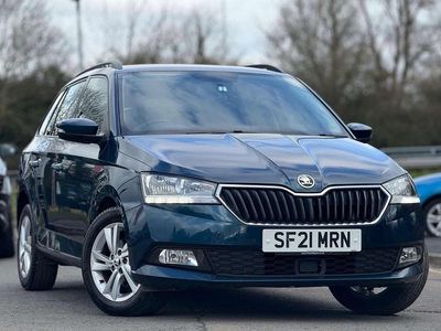 Used Skoda Fabia SE 95 HP (69 kW) 2021 Blue Estate