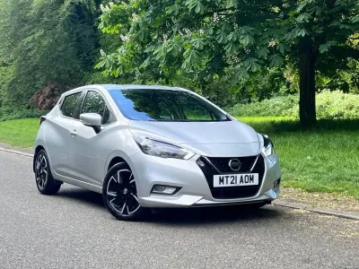 Second-hand Nissan Micra Acenta 92 CP (67 kW) 2021 Argintiu Hatchback