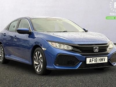 Blue Used 2018 Honda Civic SE Hatchback | £8,999 (Good price)