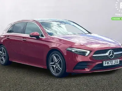 Usado Mercedes A250 AMG Line Premium Plus 224 HP (164 kW) 2021 Vermelho Citadino