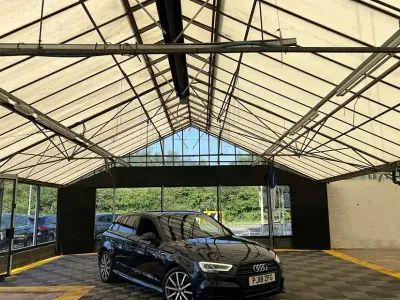 Used Audi A3 Black Edition 150 HP (110 kW) 2018 Blue Sedan