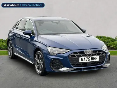 Used Audi A3 Sportback S-Line 150 HP (110 kW) 2025 Blue Hatchback