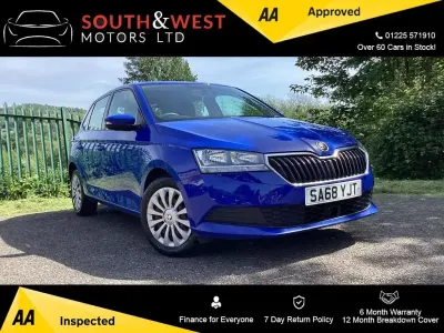 Used Skoda Fabia 75 HP (55 kW) 2018 Blue Hatchback