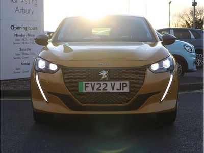 Used Peugeot e-208 Allure Premium 100 kW (136 HP) 2022 Yellow Hatchback