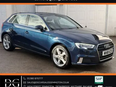 Used Audi A3 Sport 150 HP (110 kW) 2018 Blue Sedan