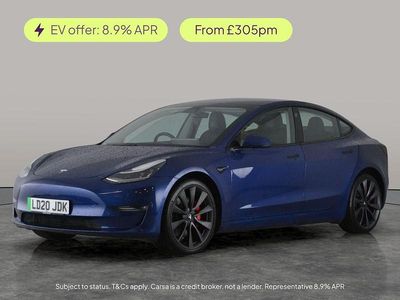 Blue Used 2020 Tesla Model 3 Performance Sedan | £18,399 (Good price)