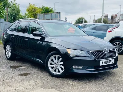 Used Skoda Superb SE Technology 120 HP (88 kW) 2018 Black Estate
