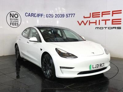 Used Tesla Model 3 Performance 461 kW (627 HP) 2021 White Sedan