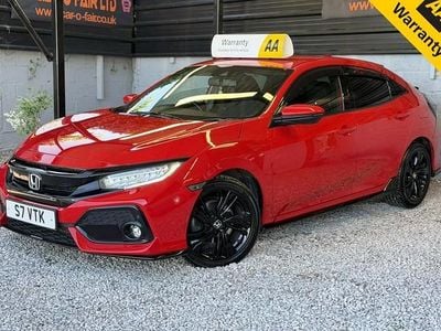 Begagnad Honda Civic Sport 182 HK (133 kW) 2018 Röd Halvkombi