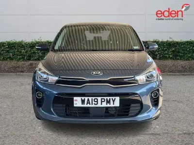 Used Kia Rio 99 HP (72 kW) 2019 Blue Hatchback