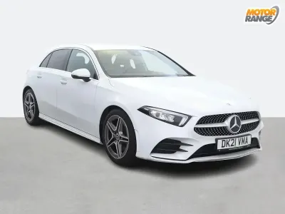 Used Mercedes A220 AMG line 190 HP (139 kW) 2021 White Hatchback