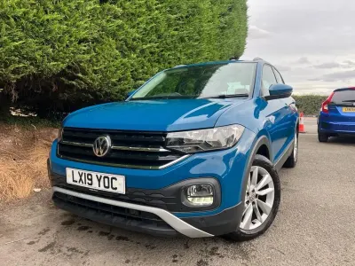 Used VW T-Cross SE 115 HP (84 kW) 2019 Blue SUV