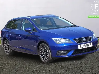 Used Seat Leon XCELLENCE Lux 190 HP (139 kW) 2019 Blue Estate