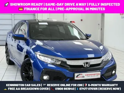 Used Honda Civic Prestige 182 HP (133 kW) 2018 Blue Hatchback