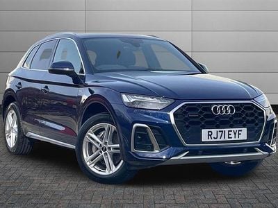 Used Audi Q5 S-Line 299 HP (219 kW) 2021 Navarra blue SUV