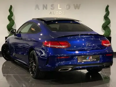 Used Mercedes C300 AMG line 2018 Blue Coupe
