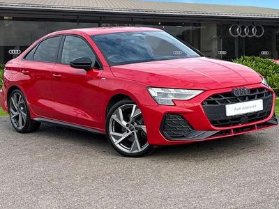 Used Audi A3 Black Edition 150 HP (110 kW) 2025 Red Sedan