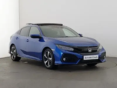 Begagnad Honda Civic Sport Plus 182 HK (133 kW) 2018 Blå Halvkombi