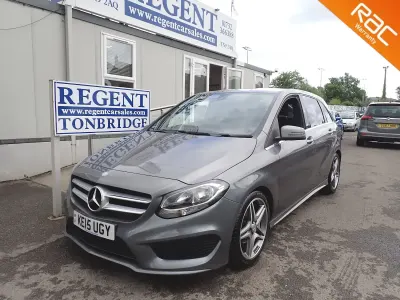 Used Mercedes B180 AMG line 109 HP (80 kW) 2015 Grey Hatchback