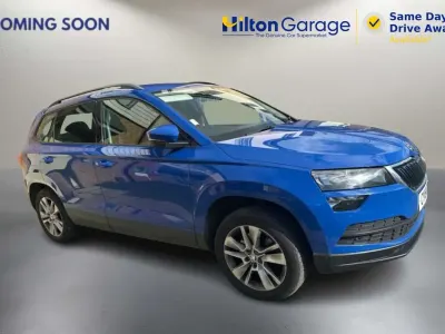 Used Skoda Karoq SE Technology 115 HP (84 kW) 2018 Blue SUV