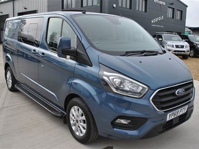 used Ford Transit Custom 2.0 320 EcoBlue Limited Crew Van 5dr Diesel Manual L2 H1 Euro 6 (6 Seat) (130 ps)