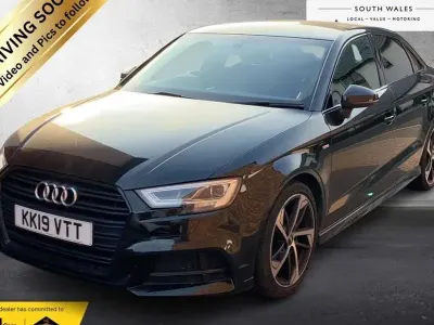 Used Audi A3 Black Edition 116 HP (85 kW) 2019 Black Sedan