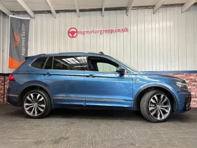 Used VW Tiguan Allspace R-line 150 HP (110 kW) 2021 Blue SUV