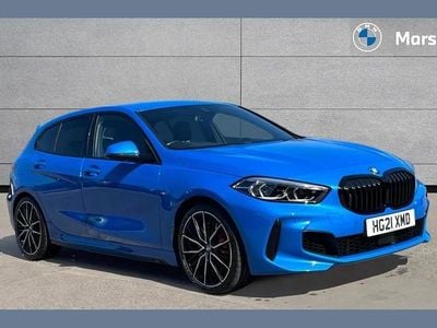 Used BMW 128 Comfort Edition 265 HP (194 kW) 2021 Misano blue metallic Hatchback