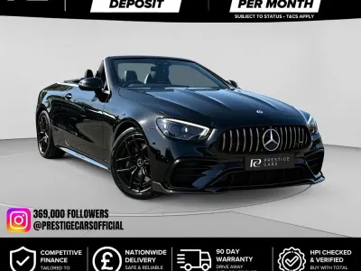 Used Mercedes E220 AMG Line Premium 2021 Black Cabriolet