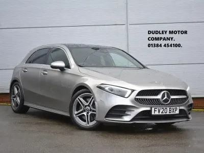 Begagnad Mercedes A250 AMG line 224 HK (164 kW) 2020 Silver Halvkombi