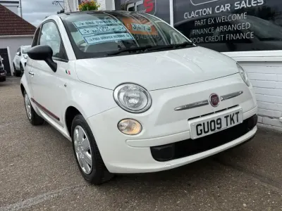 Gebraucht Fiat 500 Pop 69 PS (50 kW) 2009 Weiß Cabrio