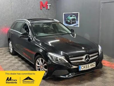 Used Mercedes C200 Premium 181 HP (133 kW) 2015 Black Estate