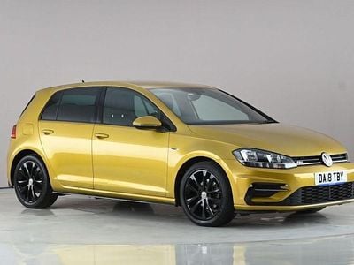 Used VW Golf VII R-line 150 HP (110 kW) 2018 Yellow Hatchback