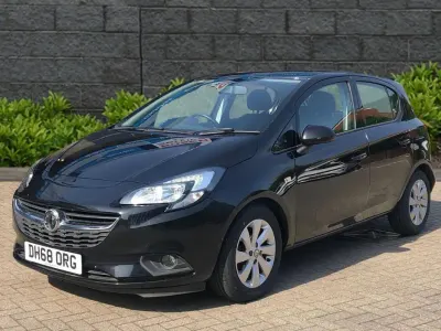 Used Vauxhall Corsa Design Edition 89 HP (65 kW) 2019 Black Hatchback