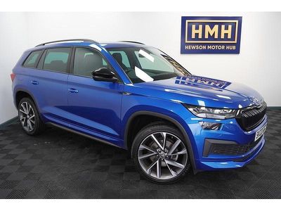 Blue Used 2022 Skoda Kodiaq SportLine SUV | £22,000 (Fair price)