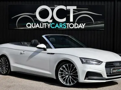 Used Audi A5 Cabriolet S-Line 190 HP (139 kW) 2017 White Cabriolet