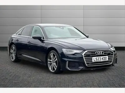 Used Audi A6 S-Line 204 HP (150 kW) 2023 Firmament blue Sedan