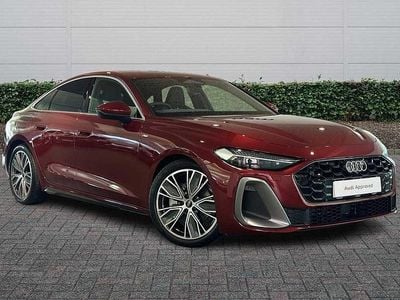 New Audi A5 S-Line 2025 Grenadine red, metallic Sedan