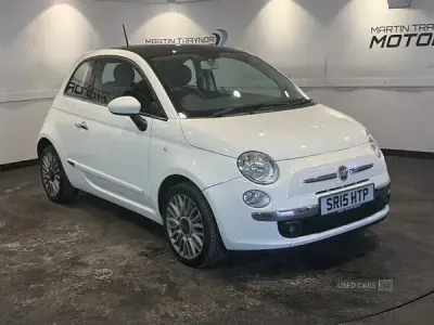 Used Fiat 500 Lounge 69 HP (50 kW) 2015 White Hatchback