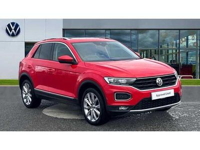 Used VW T-Roc SEL 150 HP (110 kW) 2019 Flash red SUV