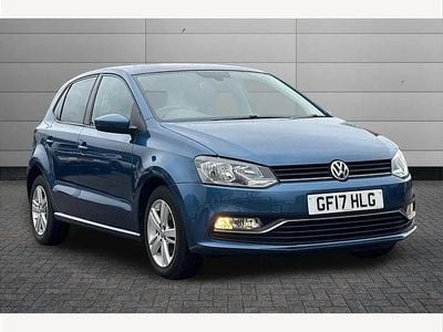Used VW Polo Edition 75 HP (55 kW) 2017 Blue Hatchback
