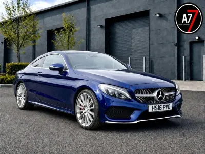 Used Mercedes C200 AMG Line Premium Plus 2016 Blue Coupe