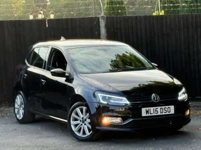 Used VW Polo SE 90 HP (66 kW) 2015 Black Hatchback