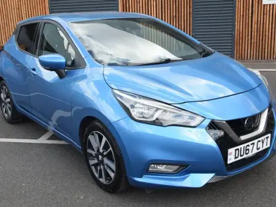 Used Nissan Micra N-Connecta 90 HP (66 kW) 2017 Blue Hatchback