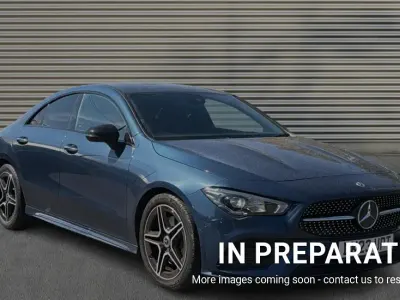 Used Mercedes CLA200 AMG Line Premium 163 HP (119 kW) 2023 Blue Coupe