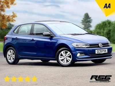 Used VW Polo SE 80 HP (58 kW) 2019 Blue Hatchback