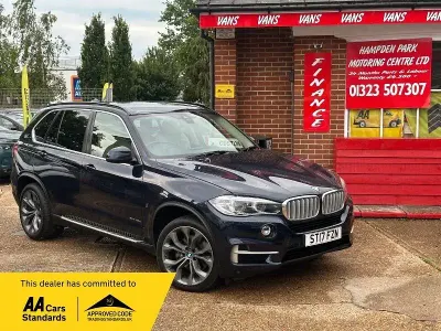 Used BMW X5 Impressive 313 HP (230 kW) 2017 Blue SUV